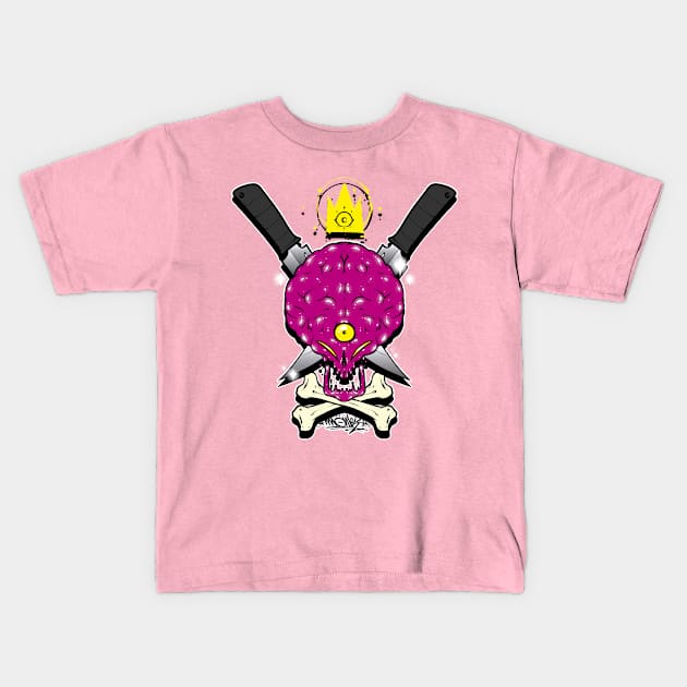 Monky extraterrestrecuchillos Kids T-Shirt by cereso monky